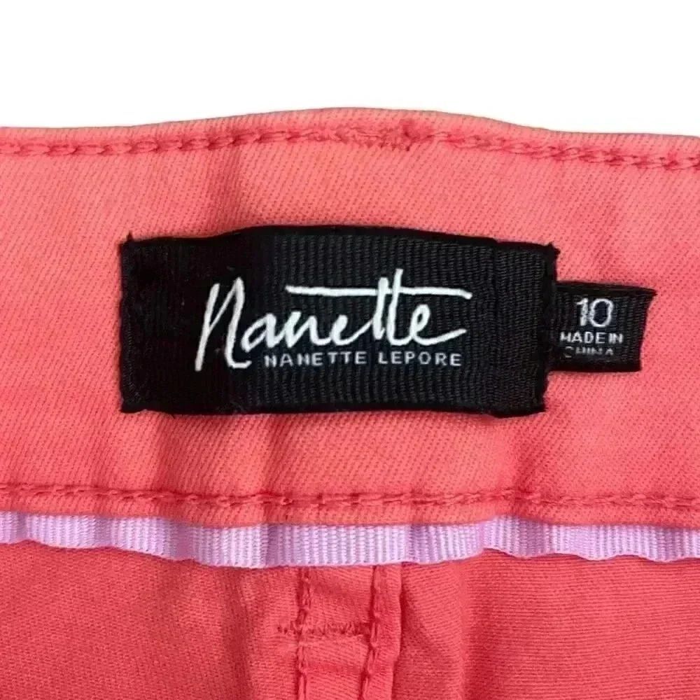 Nanette Hamilton Skinny Coral Cotton Blend Mid Rise Raw Hem Womens’ Jeans SZ 10 - Picture 4 of 13